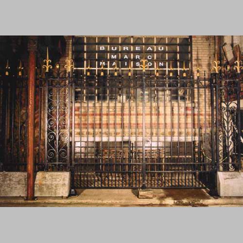 Main gate with 100 linear feet of railing