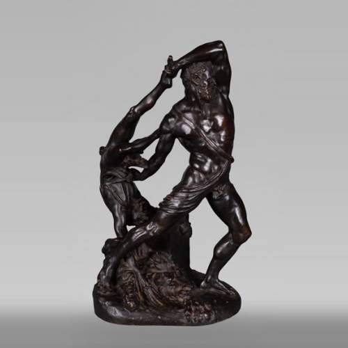 Ingé & Soyer, Bronze representing Hercules and Lichas after the model by Canova, bronze, circa 1834