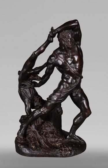 Ingé & Soyer, Bronze representing Hercules and Lichas after the model by Canova, bronze, circa 1834-0