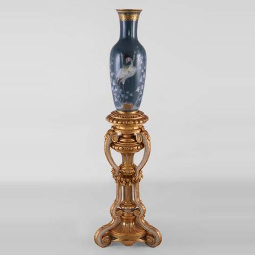 Albert DAMMOUSE and MANUFACTURE DE SEVRES - Important antique exhibition vase, 