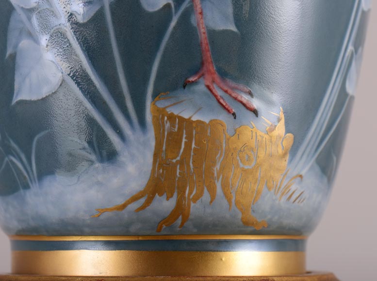 Albert DAMMOUSE and MANUFACTURE DE SEVRES - Important antique exhibition vase, 