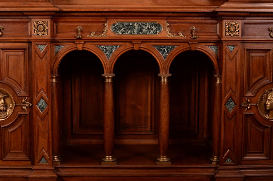 Édouard LIÈVRE (Author of the model, 1829 – 1886), Paul SORMANI (cabinetmaker, 1817 – 1874 or 1875) Neo-Renaissance ceremonial sideboard and buffet-9