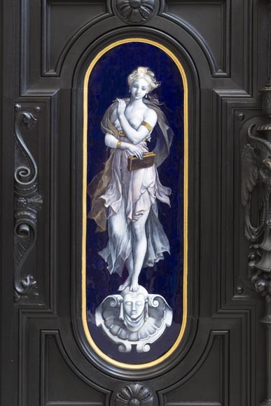 Henri LEMOINE, Maison LEMOINE, LEMARCHAND AND Edmond BÉRANGER, Exceptional Renaissance-style library 