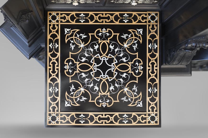 Henri LEMOINE, Maison LEMOINE, LEMARCHAND AND Edmond BÉRANGER, Exceptional Renaissance-style library 