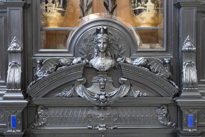 Henri LEMOINE, Maison LEMOINE, LEMARCHAND AND Edmond BÉRANGER, Exceptional Renaissance-style library 