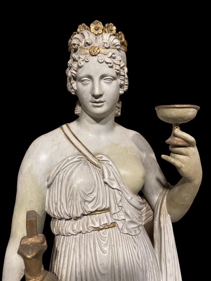 Plaster statuary group Hebe and Terpsichore-1