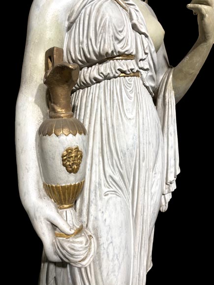 Plaster statuary group Hebe and Terpsichore-3