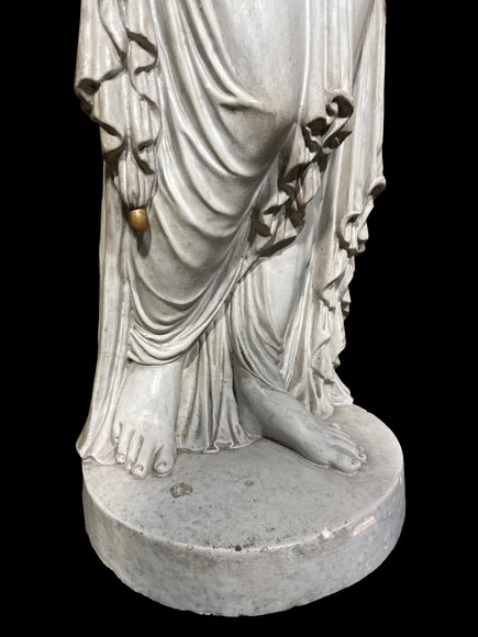 Plaster statuary group Hebe and Terpsichore-5