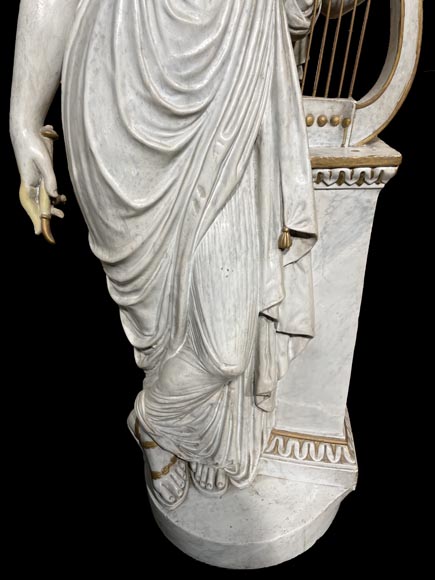 Plaster statuary group Hebe and Terpsichore-6