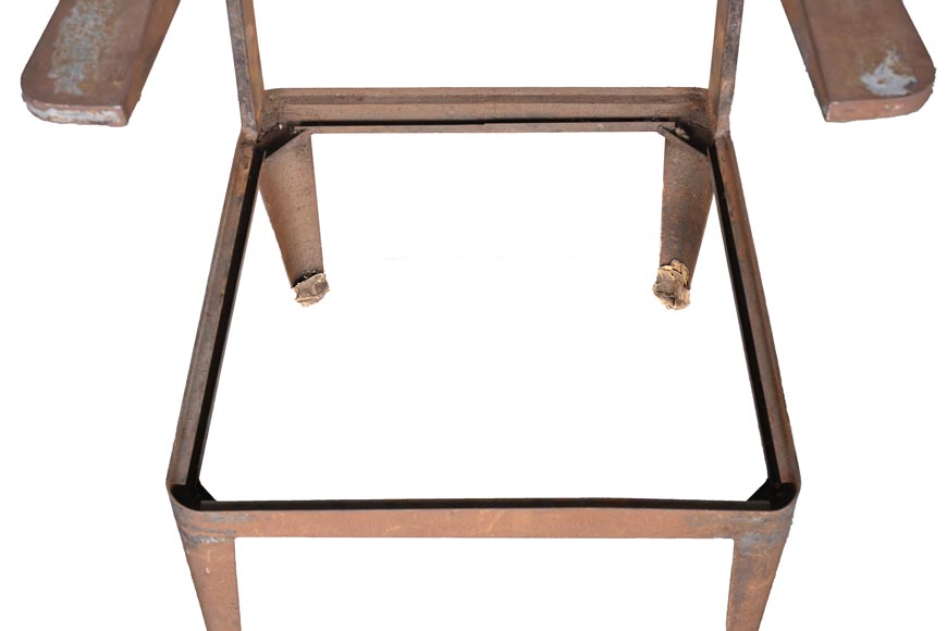 Armchair by PROUVÉ Jean, to be proven as by Prouvé-8