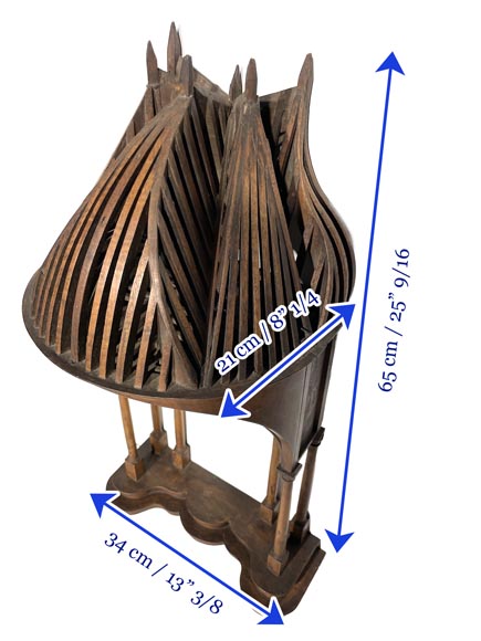 Compagnonnage masterpiece in walnut-7