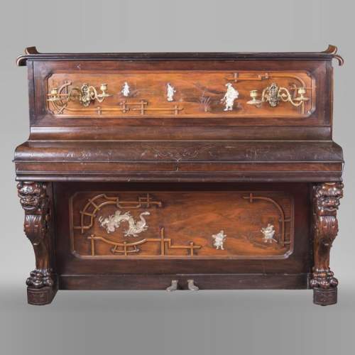 Perret et Vibert (attr. to) - Japanese style piano with an Oriental dragon
