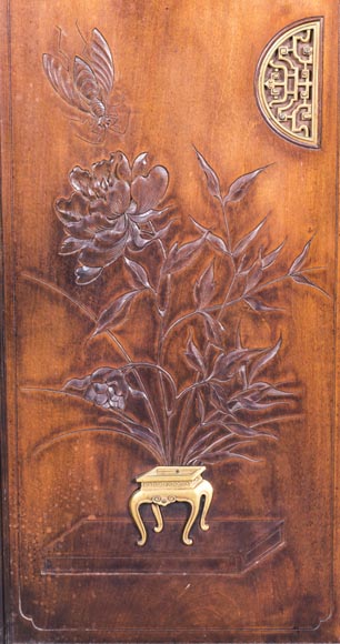 Display cabinet with Far Eastern decoration in the style of Gabriel Viardot (1830-1906)-5