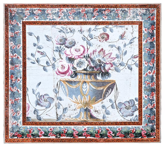 A beautiful set of polychrome wallpaper from a room-4