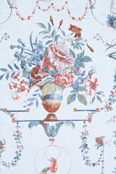 A beautiful set of polychrome wallpaper from a room-7
