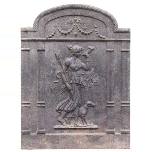 Modern fireback with Diana the Huntress