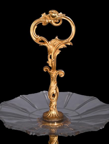 Napoleon III Style Gilt Bronze and Cut Crystal Centrepiece, circa 1850-3