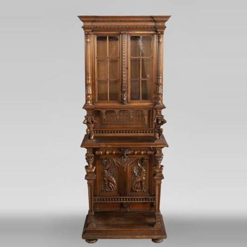 Small Neo-Renaissance style display cabinet