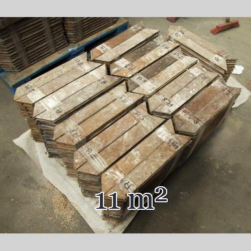 Lot of 11 m2 of Point de Hongrie oak parquet flooring