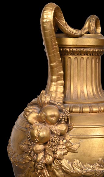 Ferdinand Barbedienne (1810-1892), Large Antique-Style Gilt Bronze Vase Ferdinand Barbedienne (1810-1892), Large Antique-Style Gilt Bronze Vase-4