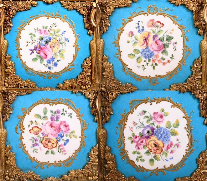 Alfred-Emmanuel-Louis Beurdeley (attributed to) Pair of small porcelain jardinières with gilt-bronze mounts-3