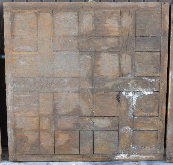 Lot of Versailles parquet flooring and Chantilly oak parquet flooring from the 18th century-1
