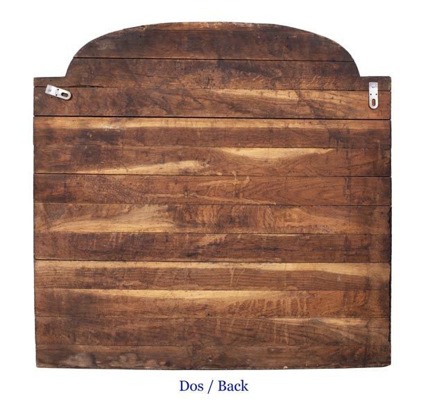 Louis XVI period walnut fireback matrix-7