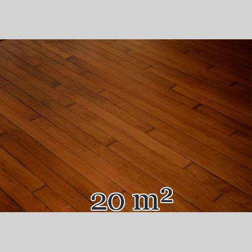 Lot of 20 m² of old oak parquet flooring