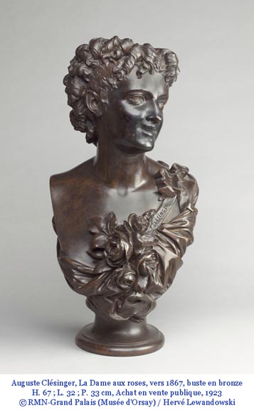 Auguste Clésinger, Bust of a Woman or Flora-11