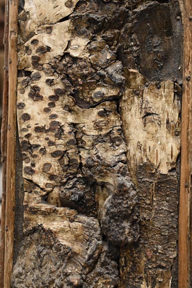 Rectangular Mirror with Raw Oak Wood Frame-4