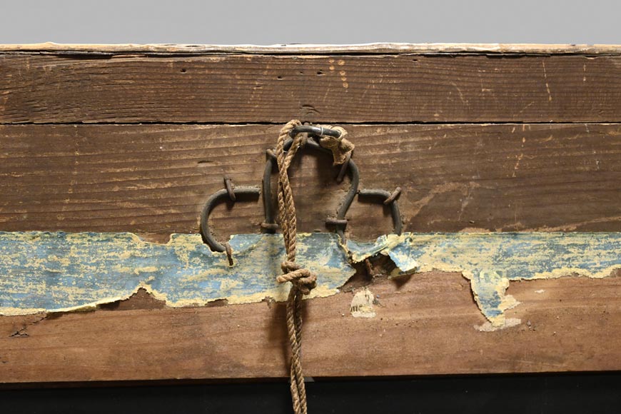 Rectangular Mirror with Raw Oak Wood Frame-6