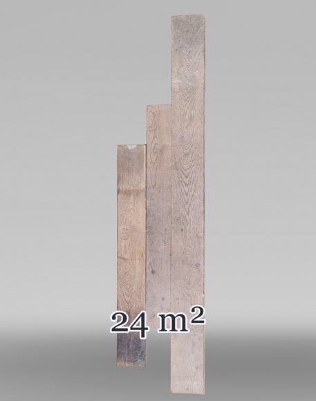 Lot of 24m² linear oak parquet flooring-0