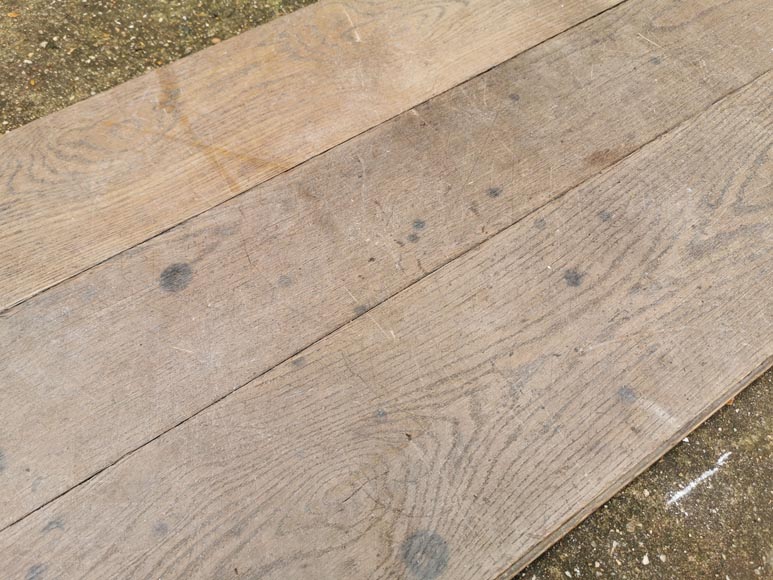 Lot of 24m² linear oak parquet flooring-4