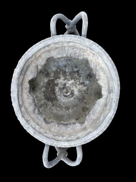Pair of lead vases after the Warwick Vase-7
