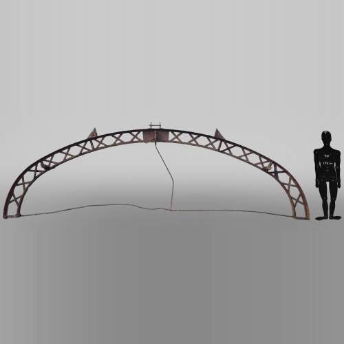 Set of twelve metallic structure shaped as an arc, 19th century