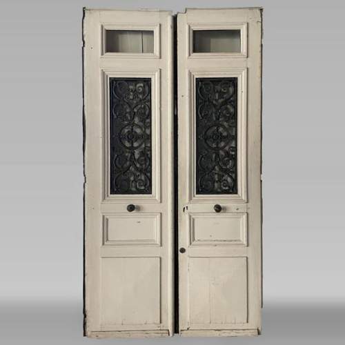 Important double front door, 19th century