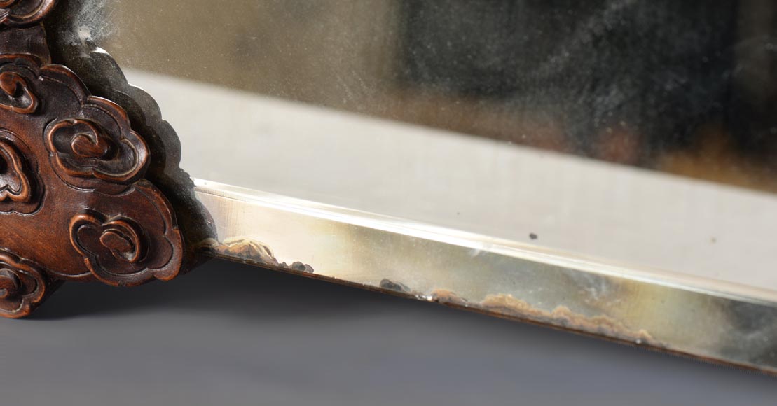 Japanese style bevelled mirror attributed to Gabriel Viardot-7