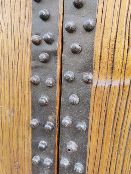 Chinese oak double door with dragons, circa 1950-4