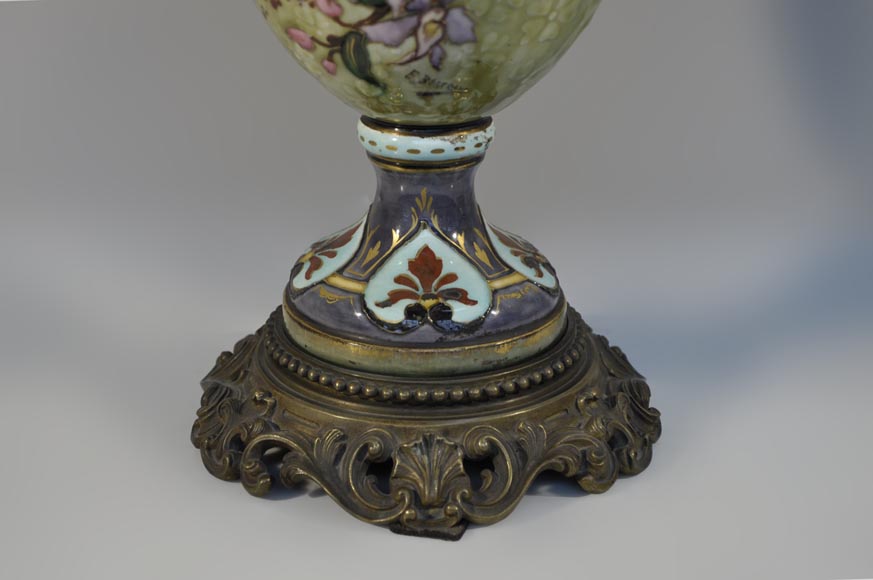 Pair of &ldquo;parakeets Lamps&rdquo; signed E. BERNARD-4