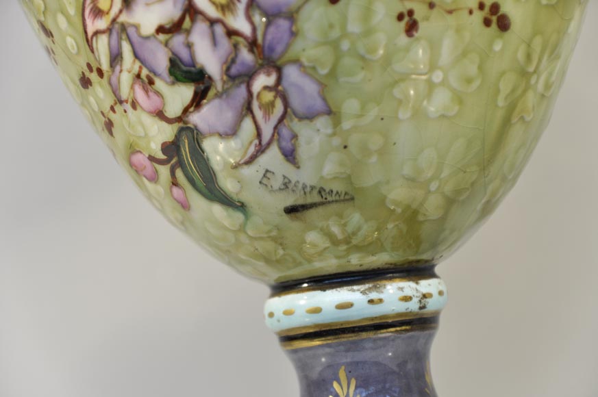 Pair of &ldquo;parakeets Lamps&rdquo; signed E. BERNARD-8