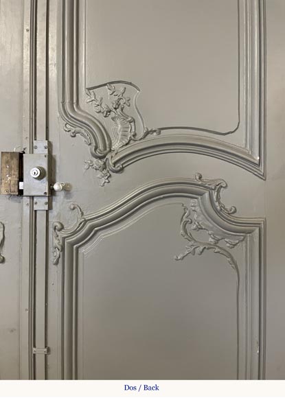 Two Louis XVI style double landing doors-23