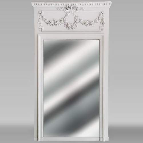 Trumeau in stucco and painted wood in the Louis XVI style