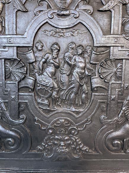 Fireback with a very rich decoration of the Old Testament-5