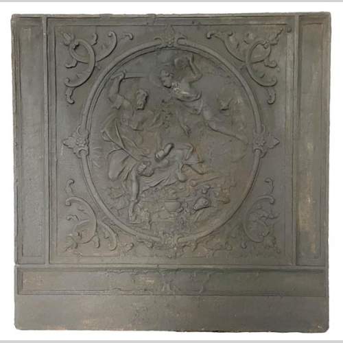 Beautiful cast iron fireback 