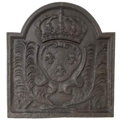Fireback with the French coat of arms