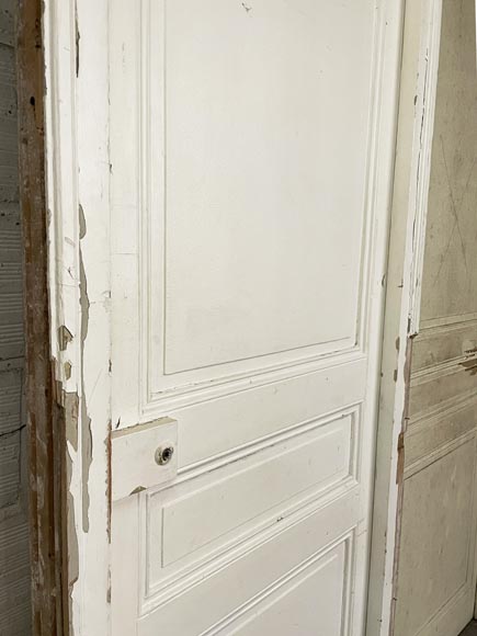 Pair of antique molded doors with frames-4