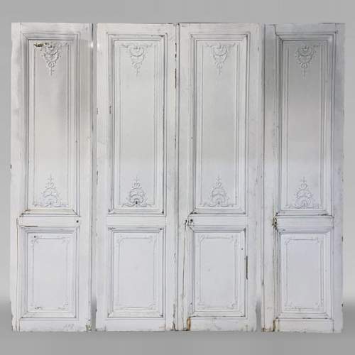 Set of antique Louis XV style double door and two doors