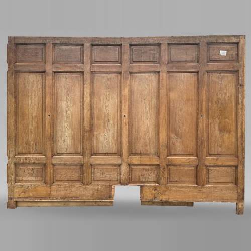 Set of about 23 linear meters of oak paneled room bases-13411