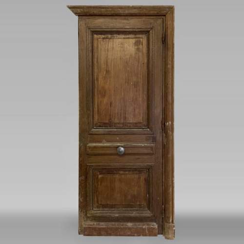 Antique oak door with frame