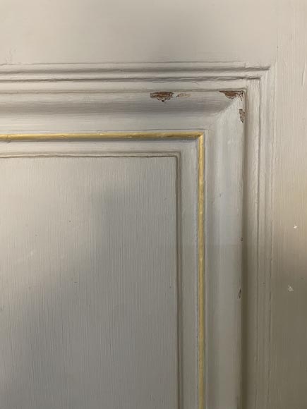 Serie of three double doors in painted wood-5